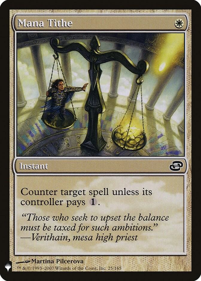 Mana Tithe 25/165 card from The List Reprints