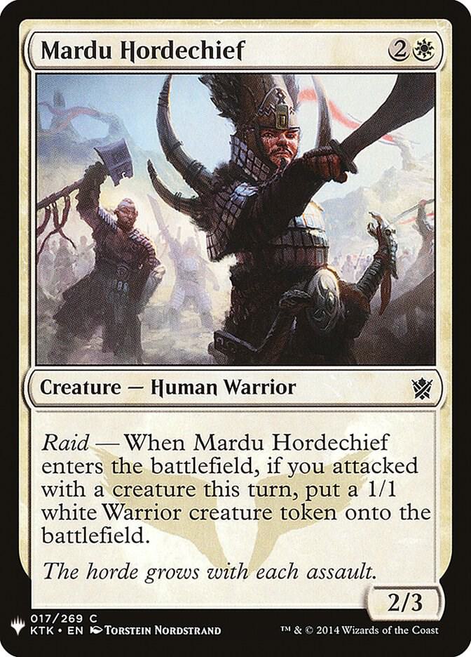 Mardu Hordechief 17 card from The List Reprints