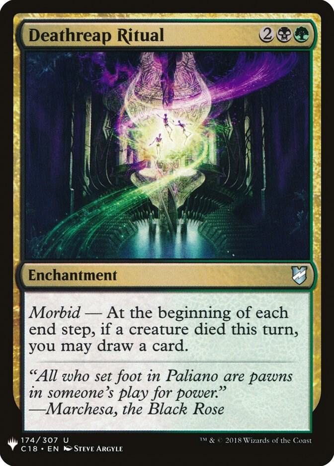 Deathreap Ritual 174 card from The List Reprints