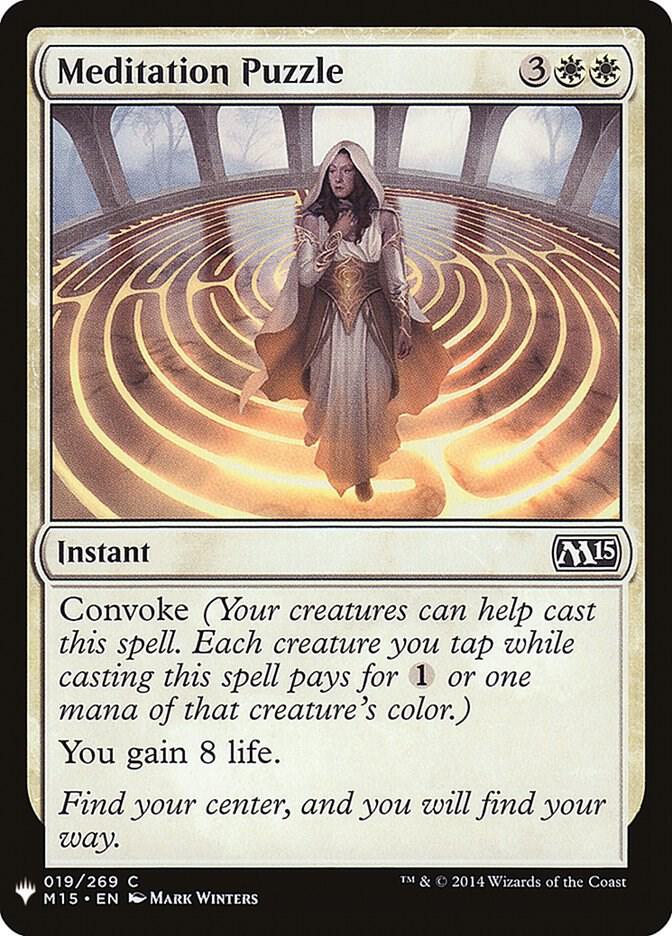 Meditation Puzzle 19 card from The List Reprints