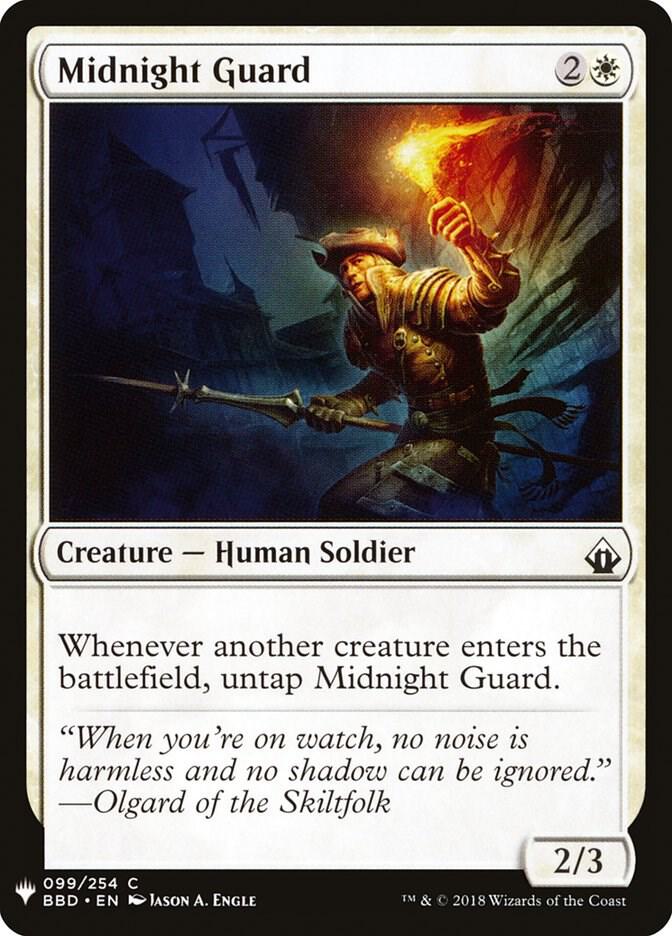 Midnight Guard 99 card from The List Reprints