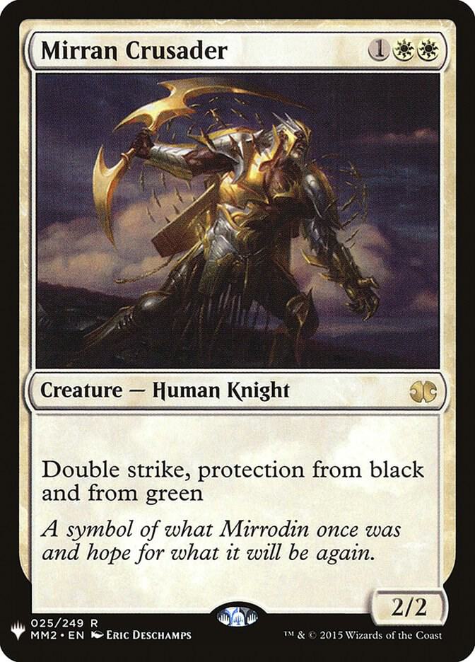 Mirran Crusader 025/249 card from The List Reprints