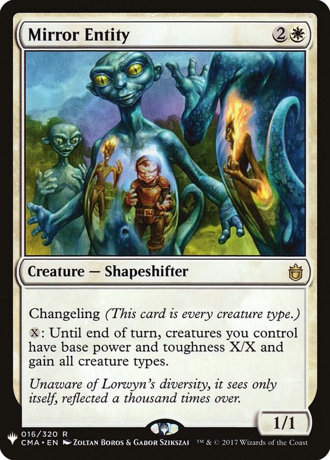 Mirror Entity (CMA) 016/320 card from The List Reprints