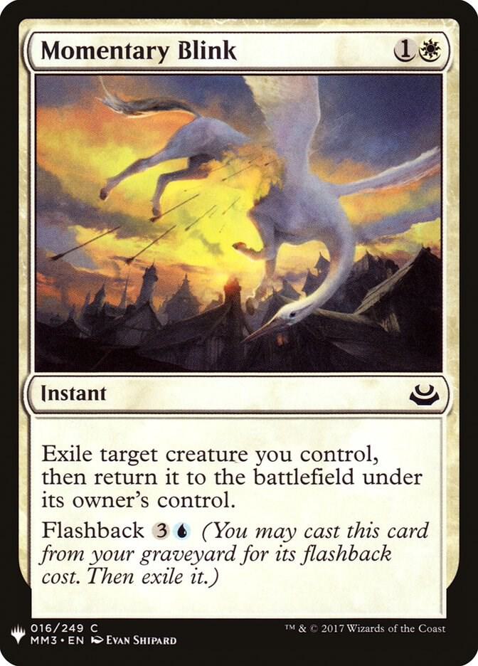 Momentary Blink 16 card from The List Reprints