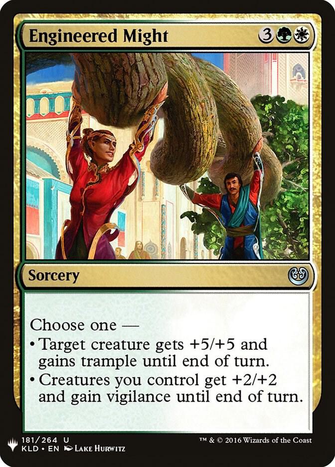 Engineered Might 181 card from The List Reprints