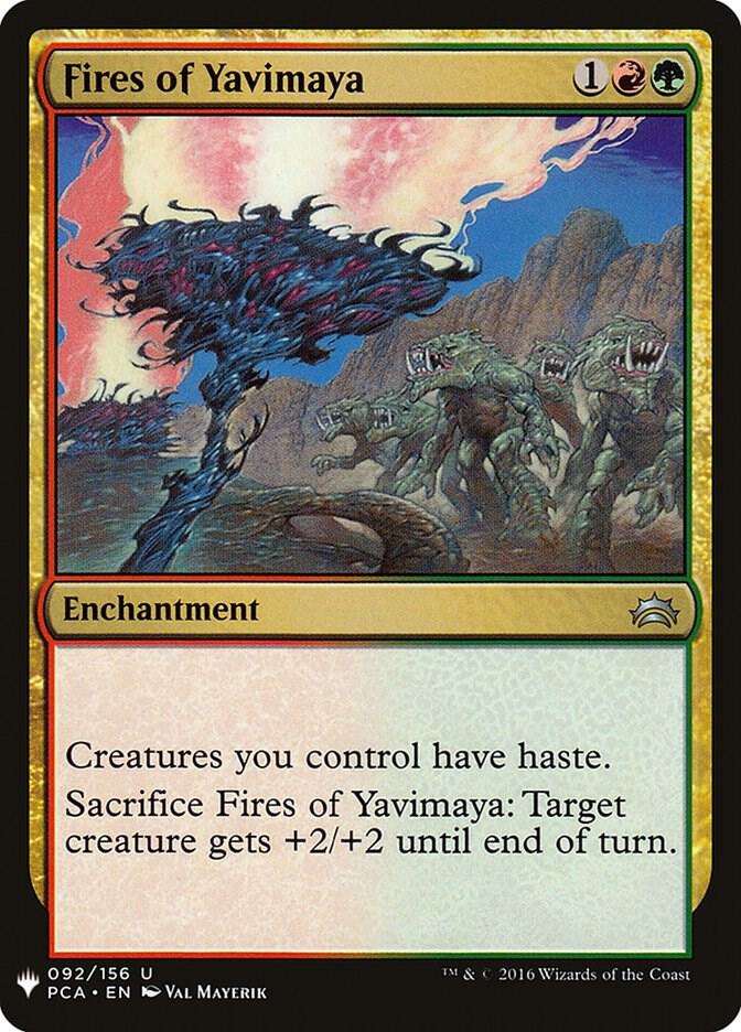 Fires of Yavimaya 92 card from The List Reprints