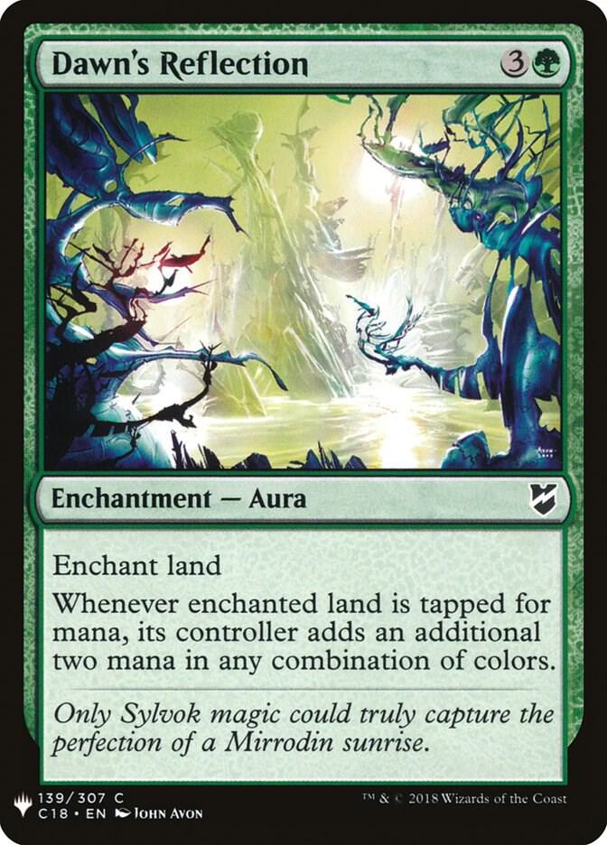 Dawn's Reflection 139 card from The List Reprints