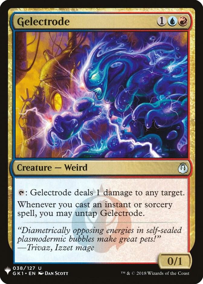 Gelectrode 38 card from The List Reprints