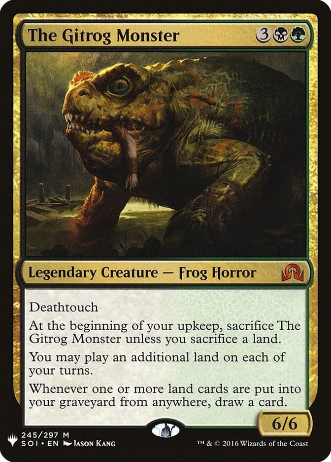 The Gitrog Monster 245 card from The List Reprints