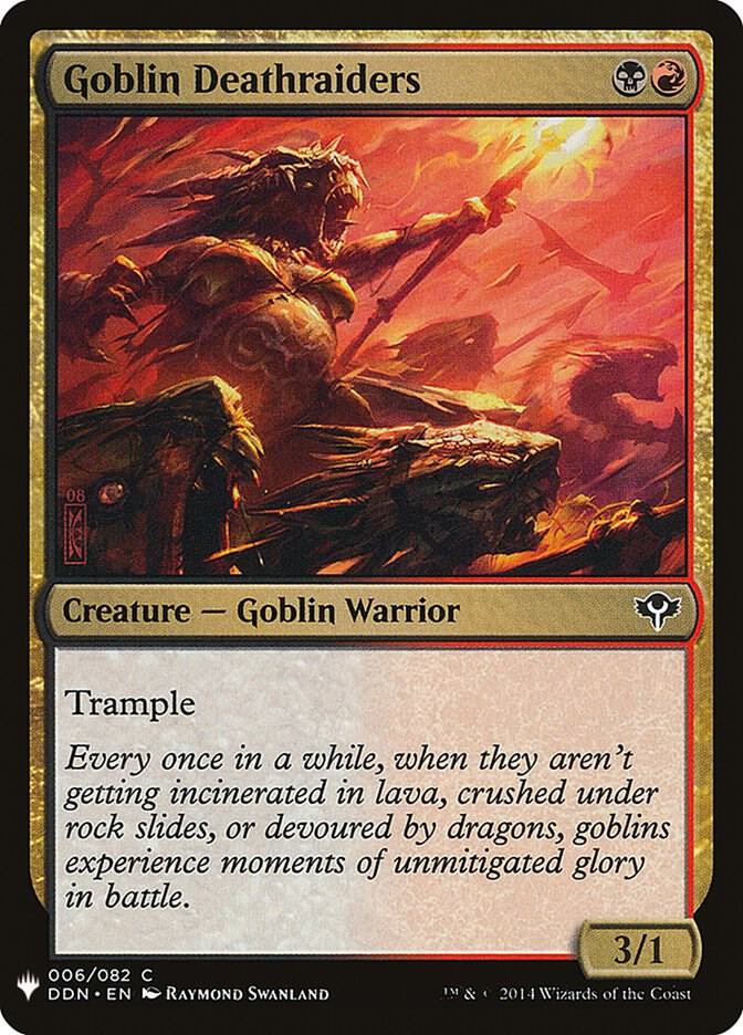 Goblin Deathraiders 6 card from The List Reprints