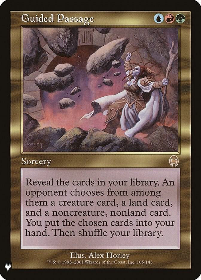Guided Passage 105/143 card from The List Reprints
