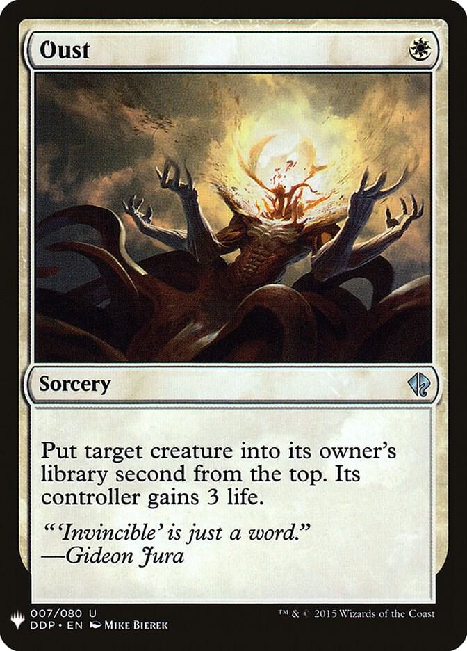 Oust 7 card from The List Reprints