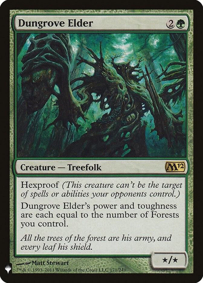Dungrove Elder 171 card from The List Reprints