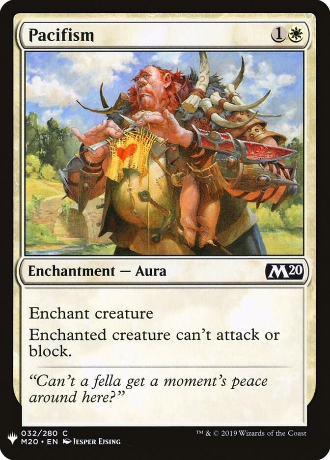 Pacifism 32 card from The List Reprints