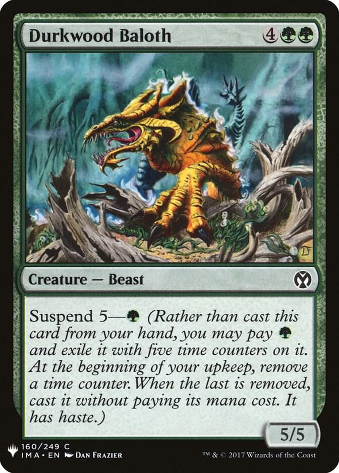 Durkwood Baloth 160 card from The List Reprints