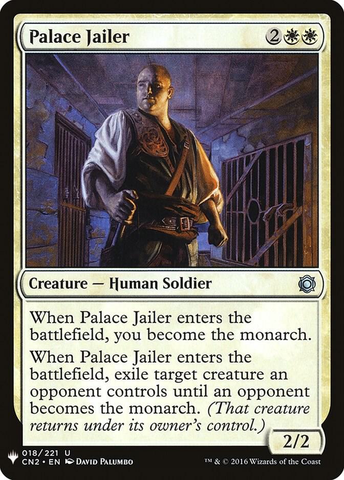 Palace Jailer 18 card from The List Reprints