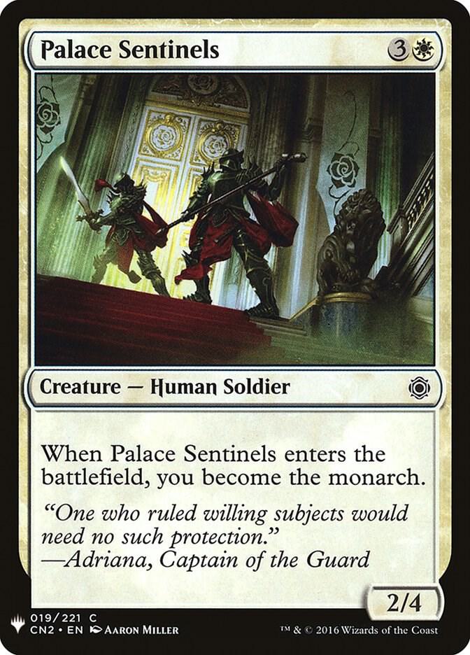 Palace Sentinels 19 card from The List Reprints