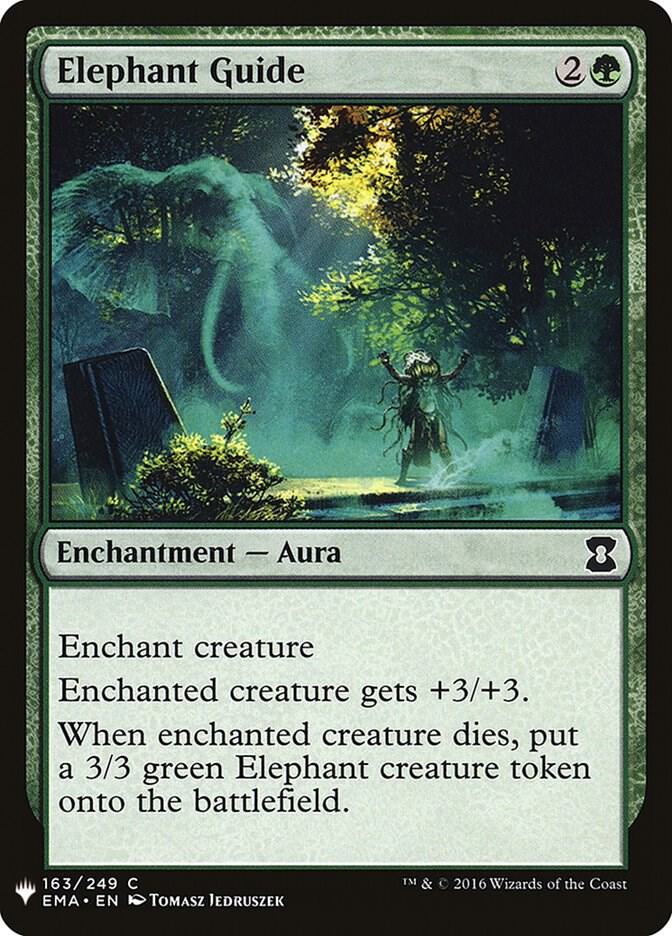 Elephant Guide 163 card from The List Reprints