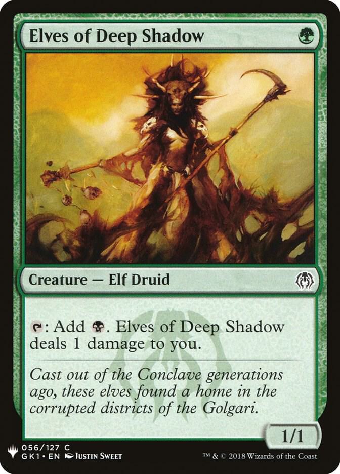 Elves of Deep Shadow 56 card from The List Reprints