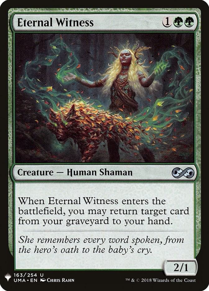 Eternal Witness (UMA) 163 card from The List Reprints