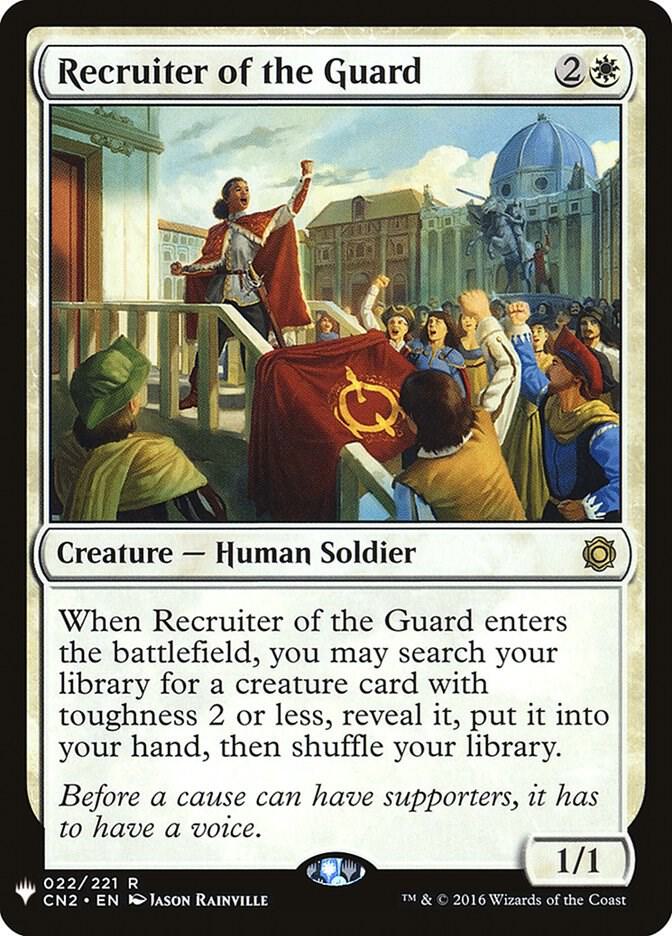 Recruiter of the Guard 22 card from The List Reprints