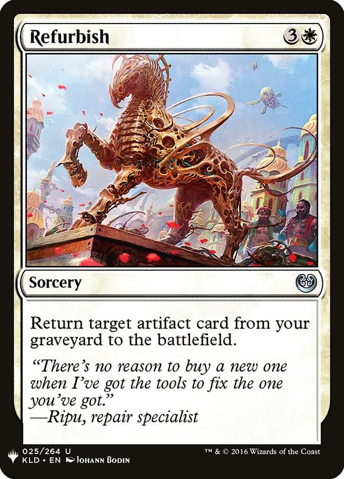 Refurbish 25 card from The List Reprints
