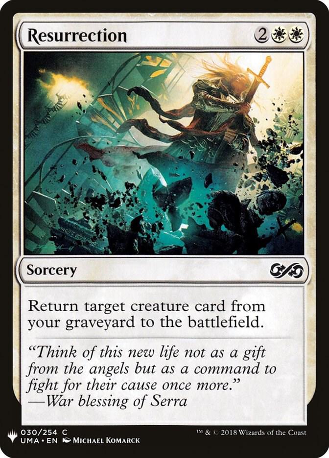 Resurrection 30 card from The List Reprints