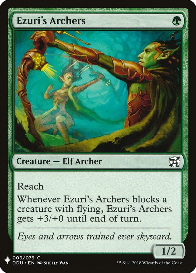 Ezuri's Archers 9 card from The List Reprints