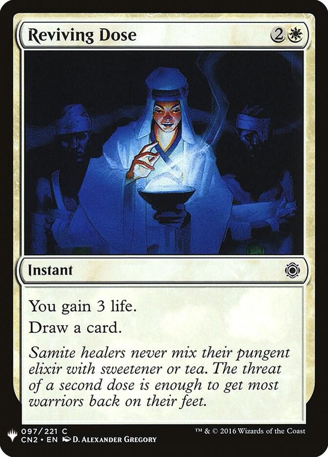 Reviving Dose 97 card from The List Reprints