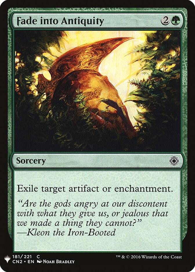 Fade into Antiquity 181 card from The List Reprints