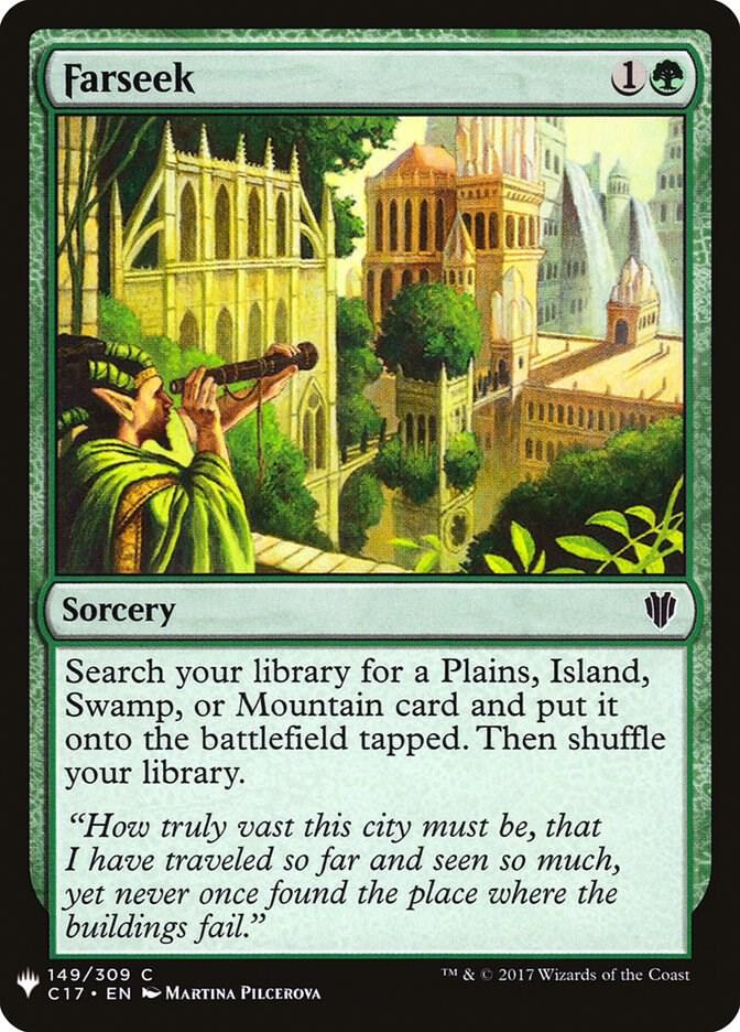 Farseek (C17) 149 card from The List Reprints
