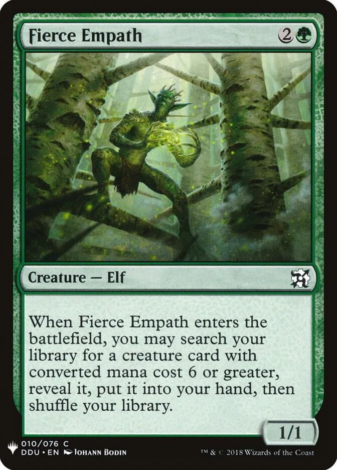 Fierce Empath 10 card from The List Reprints