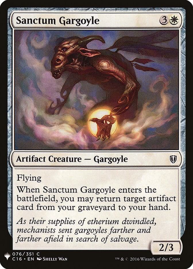 Sanctum Gargoyle 76 card from The List Reprints