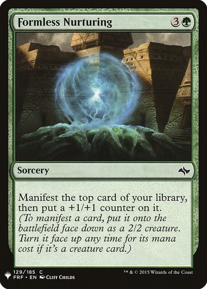 Formless Nurturing 129 card from The List Reprints