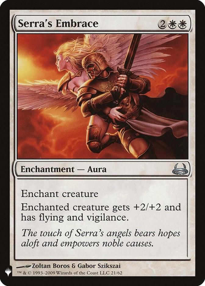 Serra's Embrace 21 card from The List Reprints