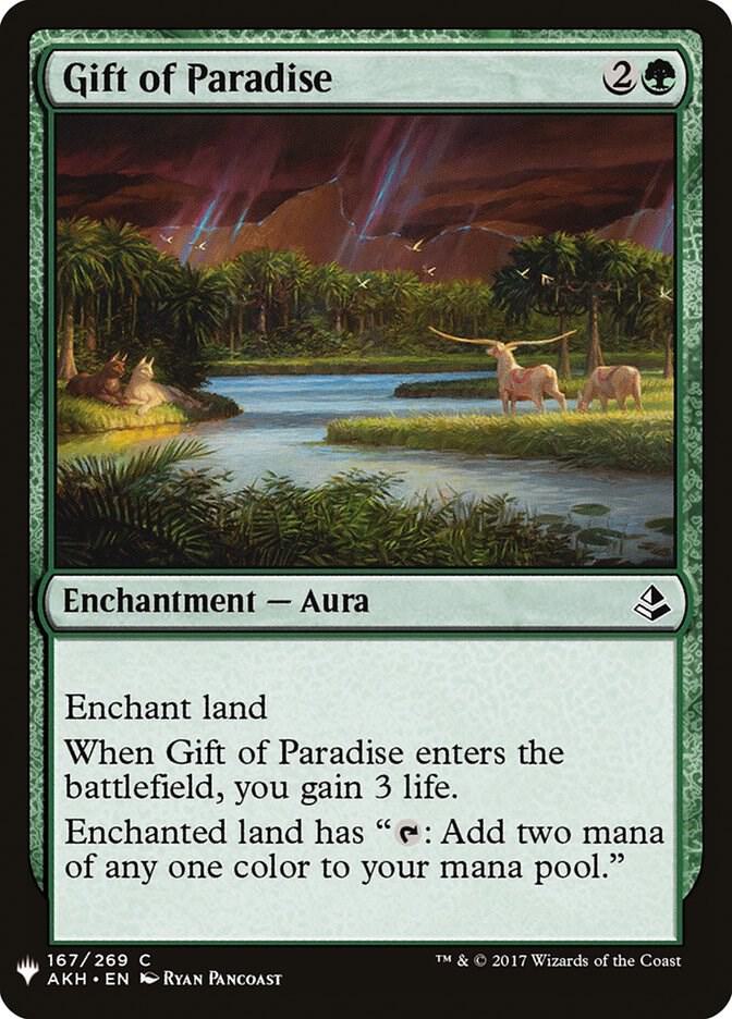 Gift of Paradise 167 card from The List Reprints