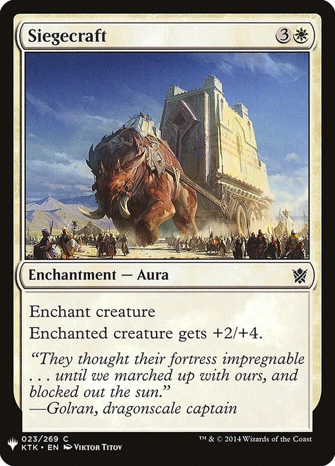 Siegecraft 23 card from The List Reprints