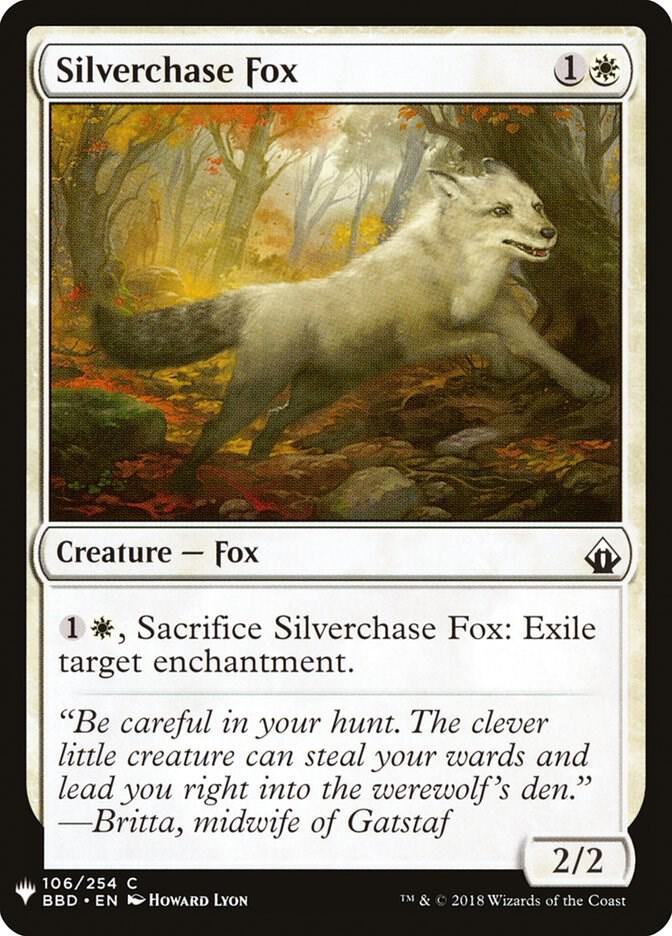 Silverchase Fox 106 card from The List Reprints