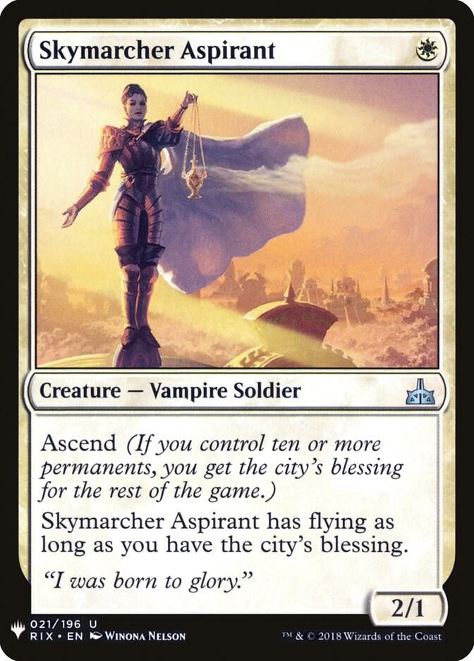 Skymarcher Aspirant 21 card from The List Reprints