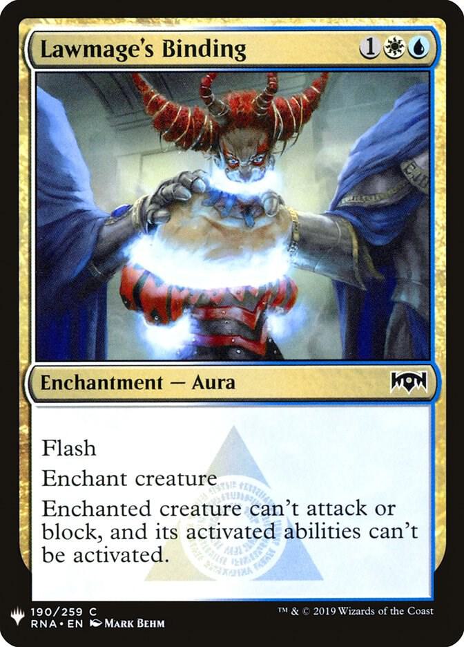 Lawmage's Binding 190 card from The List Reprints