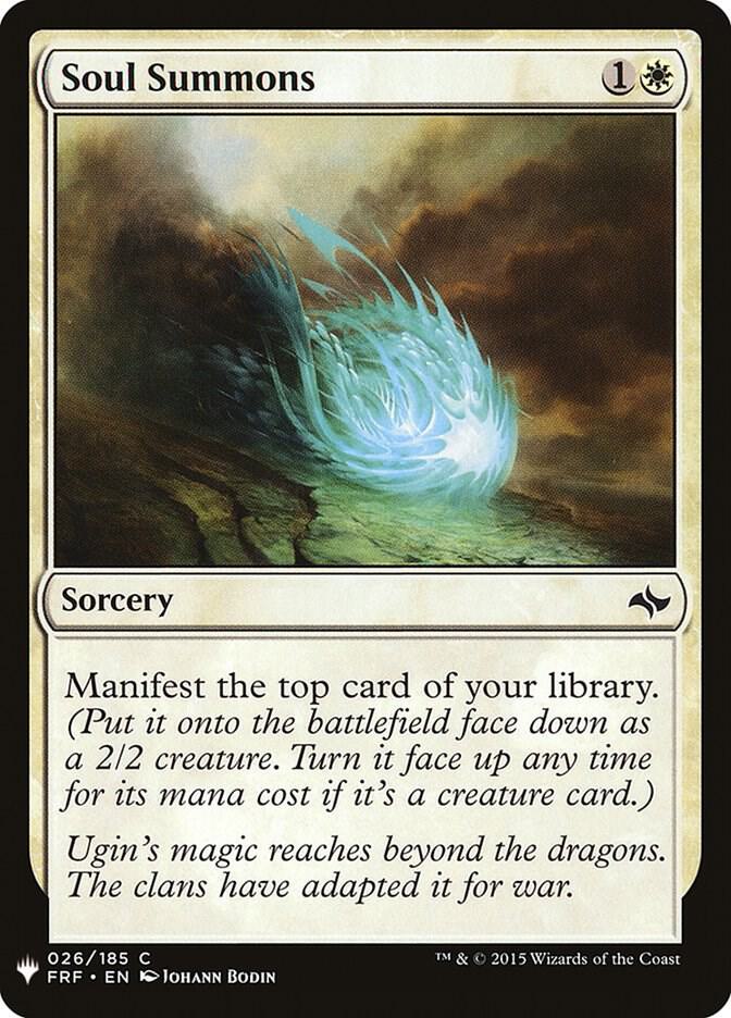 Soul Summons 26 card from The List Reprints