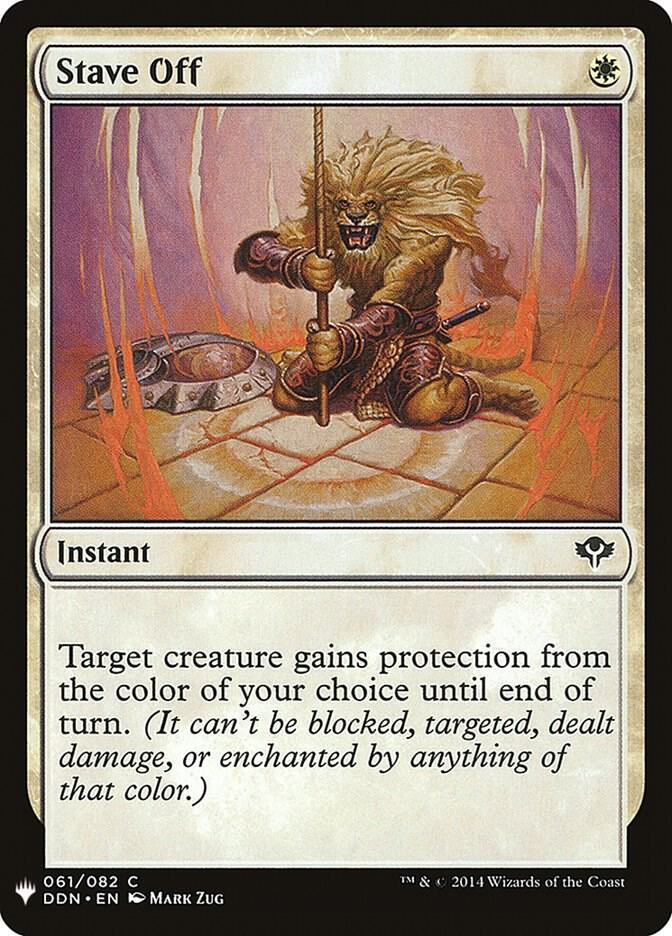 Stave Off 61 card from The List Reprints