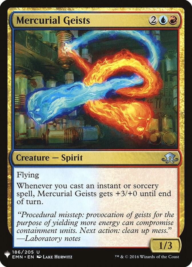 Mercurial Geists 186 card from The List Reprints