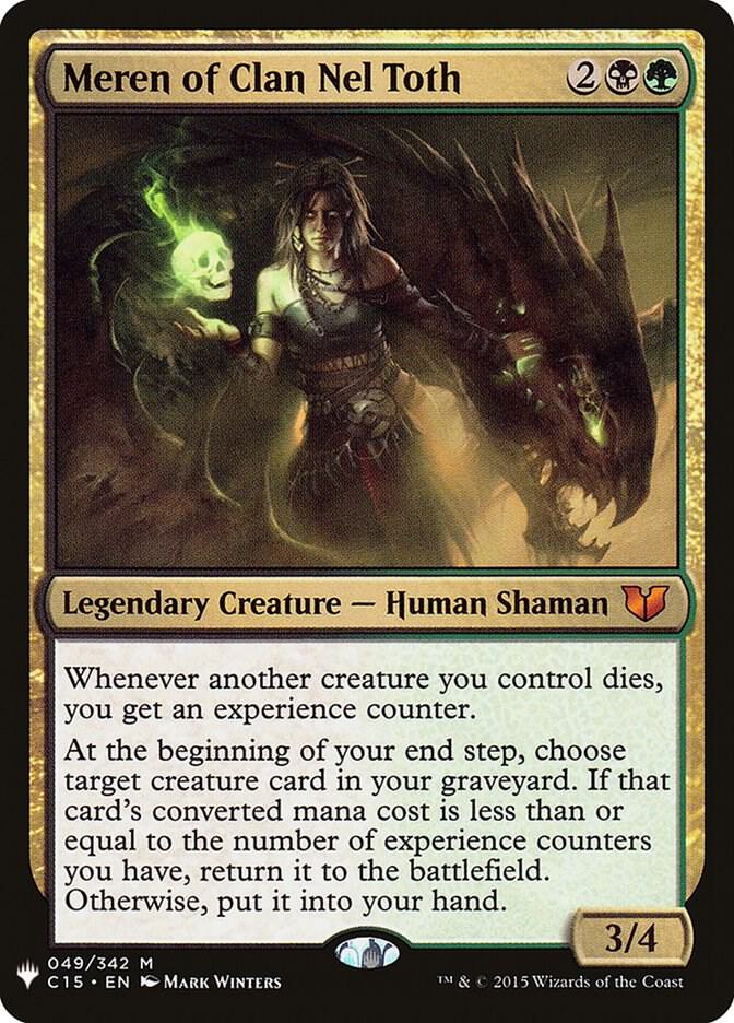 Meren of Clan Nel Toth 49 card from The List Reprints