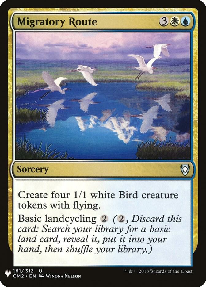Migratory Route 161 card from The List Reprints