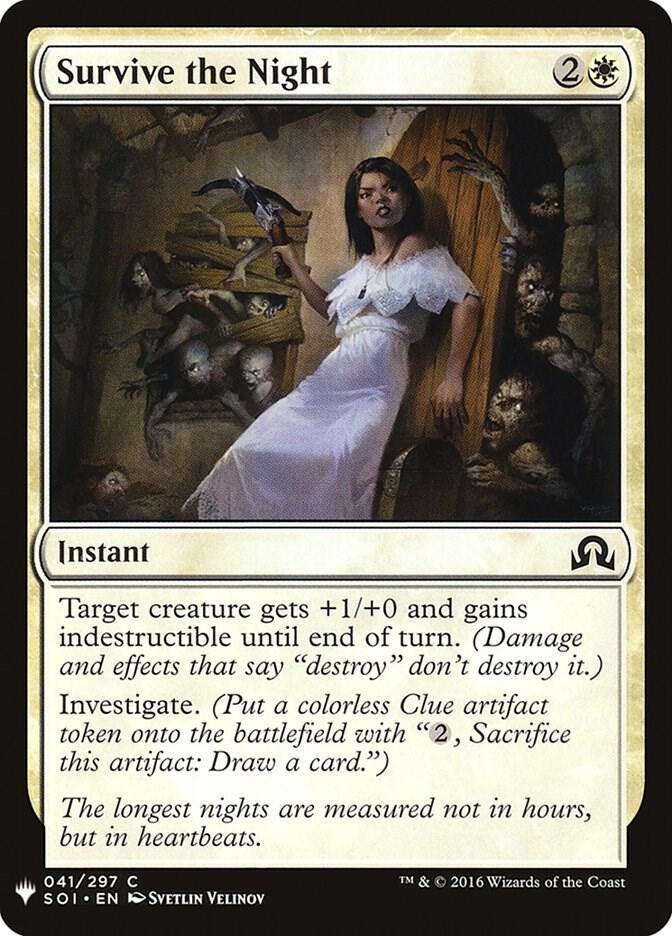 Survive the Night 41 card from The List Reprints