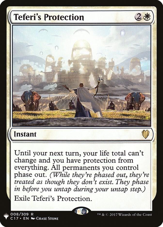 Teferi's Protection 8 card from The List Reprints