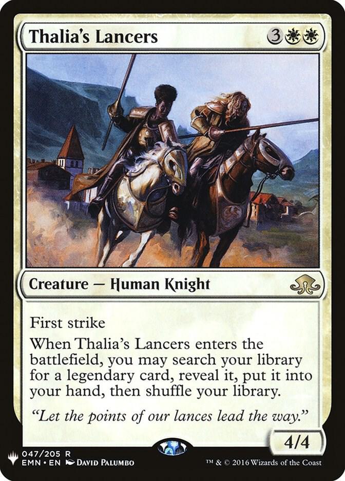Thalia's Lancers 047/205 card from The List Reprints