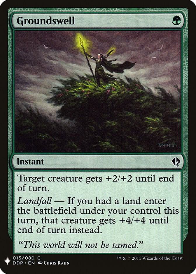 Groundswell 15 card from The List Reprints