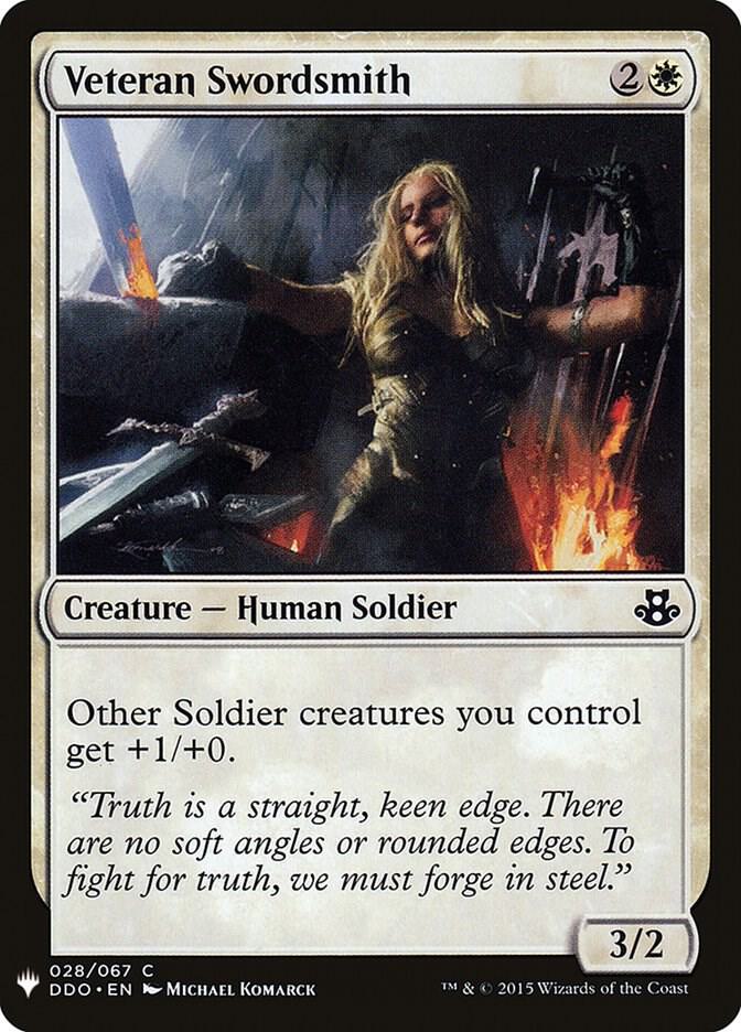 Veteran Swordsmith 28 card from The List Reprints